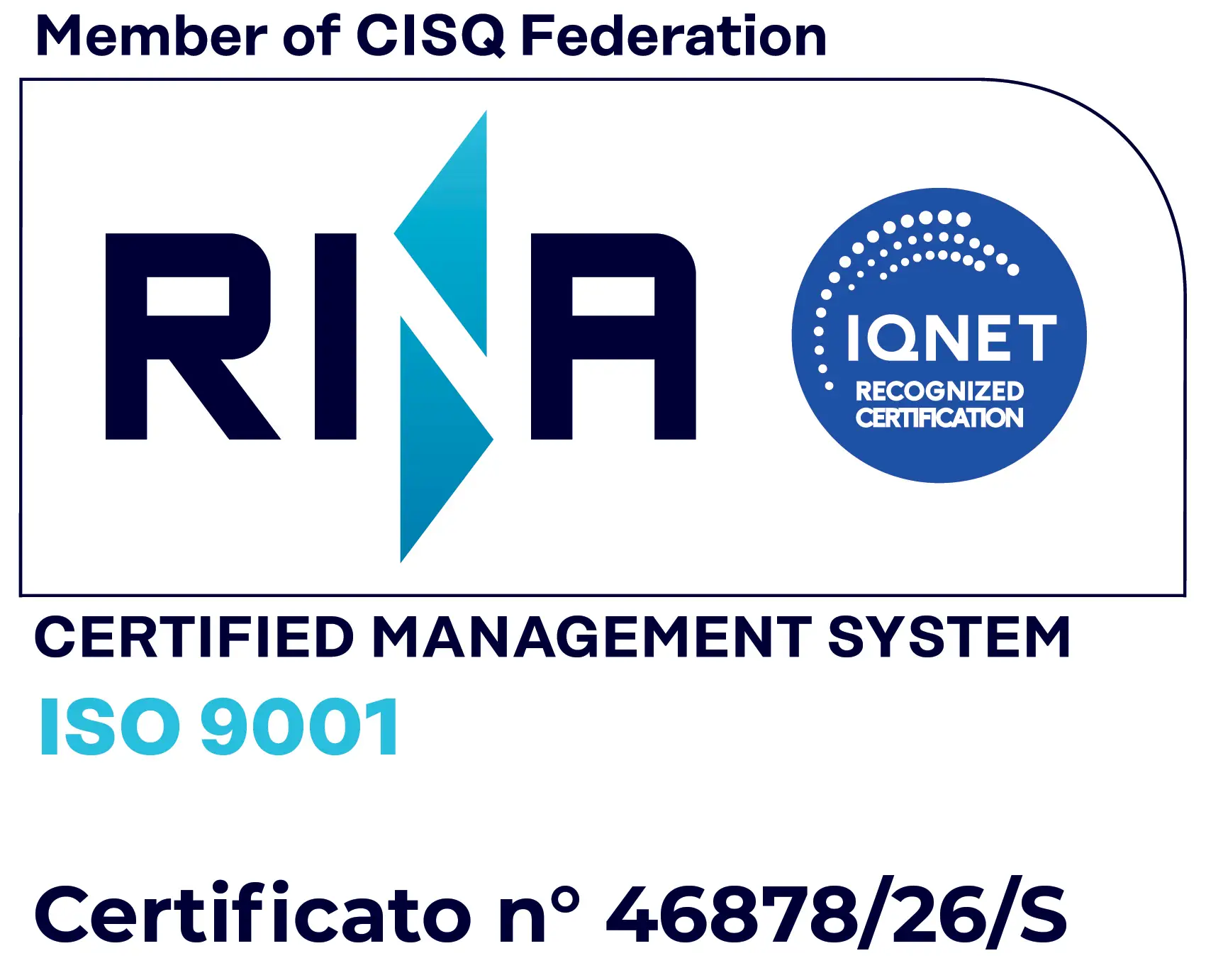 Logo Certificato ISO 9001 AC Servizi